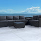 8PCS Outdoor Furniture Modular Lounge Sofa Lizard - Black
