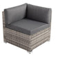 8PCS Outdoor Furniture Modular Lounge Sofa Lizard - Grey
