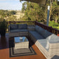 8PCS Outdoor Furniture Modular Lounge Sofa Lizard - Grey