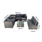 8PCS Outdoor Furniture Modular Lounge Sofa Lizard - Grey