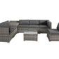 8PCS Outdoor Furniture Modular Lounge Sofa Lizard - Grey