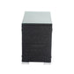 Black Wicker End Table