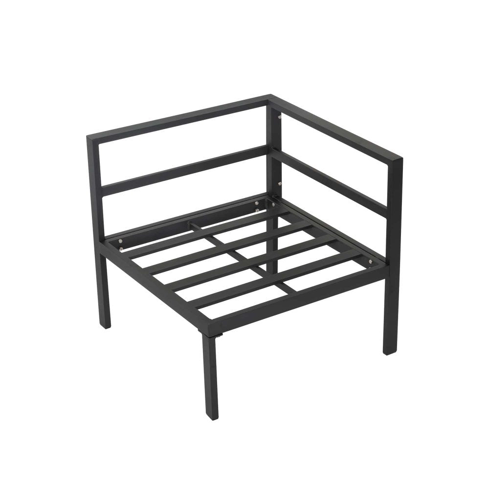 Outdoor 7 Piece Black Couches