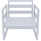 Mykonos Lounge Armchair - Silver Grey