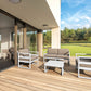 Mykonos Lounge Armchair - Silver Grey