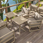Mykonos Lounge Armchair - Silver Grey