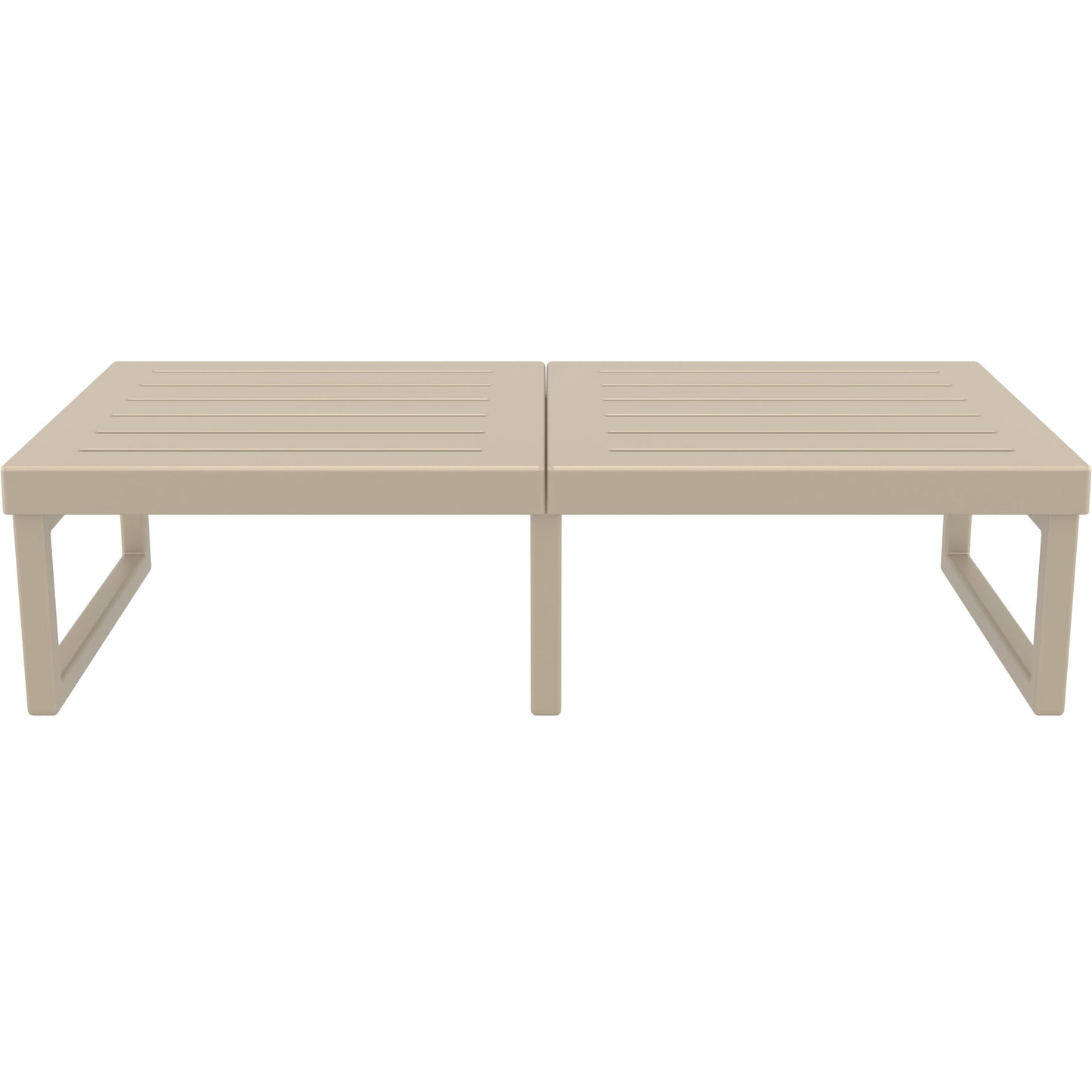 Mykonos Lounge Table XL - Silver Grey