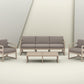 Mykonos Lounge Table XL - Silver Grey