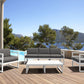 Mykonos Lounge Table XL - Silver Grey