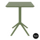 Sky Folding Table 60 Square - Olive Green