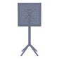 Sky Folding BAR Table 60 Square - White