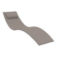 Slim Sunlounger - Anthracite with Black Cushion
