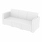 Mykonos Lounge Sofa XL - Silver Grey