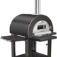 Grill King Gas Pizza Oven Outdoor In Black Stainless Steel Pizza Bread Oven BBQ Grill