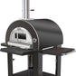 Grill King Gas Pizza Oven Outdoor In Black Stainless Steel Pizza Bread Oven BBQ Grill
