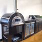 Grill King Gas Pizza Oven Outdoor In Black Stainless Steel Pizza Bread Oven BBQ Grill