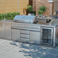 Hurricane 6 Burner Outdoor Kitchen BBQ Package High Grade #304 Stainless Steel