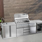 Hurricane 6 Burner Outdoor Kitchen BBQ Package High Grade #304 Stainless Steel