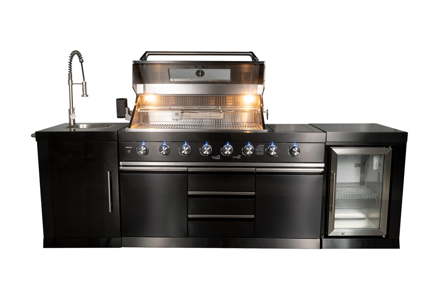 Kingsley 6 Burner Outdoor Kitchen BBQ Package High Grade #304 Stainless Steel