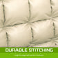 La Bella Double Seat Couch Bed Beige Sofa Gemini Leather