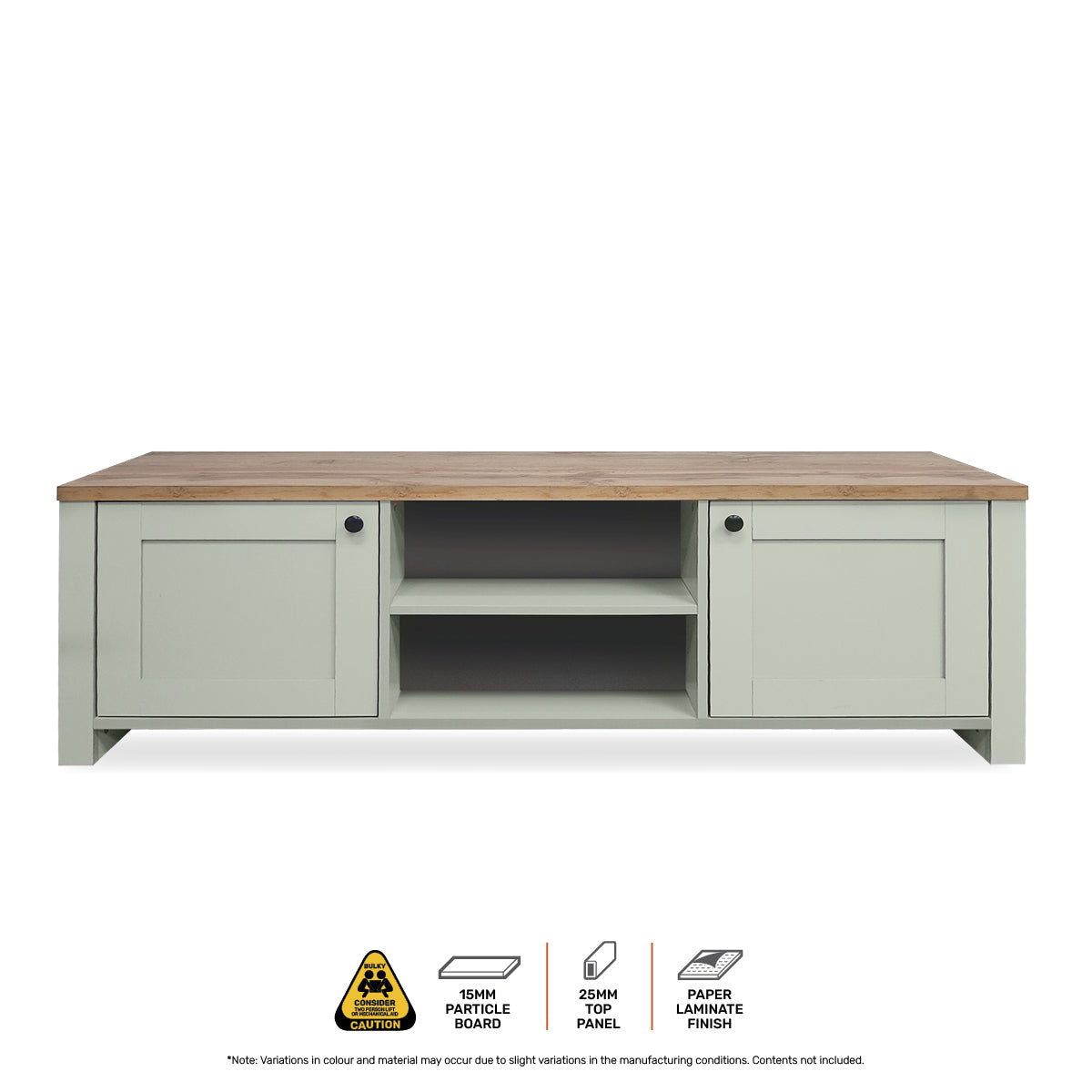 Home Master Winchester Two Tone TV Entertainment Unit Stylish Design 150cm