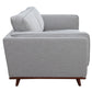 Petalsoft 2 Seater Sofa Fabric Uplholstered Lounge Couch - Grey