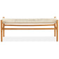 Anemone  Wishbone 120cm Dining Bench Beech Timber Replica Hans Wenger Natural