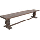 Florence  Dining Table Seat Bench 230cm French Provincial Pedestal Solid Timber
