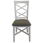 Daisy Dining Chair Set of 2 Solid Acacia Timber Wood Hampton Furniture - White
