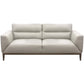Downy  Genuine Leather Sofa 3 Seater Upholstered Lounge Couch - Silver