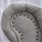 Mellowly 3 + 2 Seater Sofa Fabric Uplholstered Chesterfield Lounge Couch - Grey