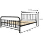 Metallica Queen Bed Size Metal Frame Platform Mattress Base - Black
