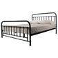 Metallica Queen Bed Size Metal Frame Platform Mattress Base - Black