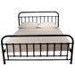 Metallica Queen Bed Size Metal Frame Platform Mattress Base - Black