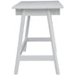 Mindil Office Desk Student Study Table Solid Wooden Timber Frame - White