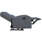 Maxcomfy Fabric Manual Recliner Lounge Arm Chair - Mid Grey