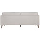 Nooa 3 Seater Sofa Fabric Uplholstered Lounge Couch - Stone