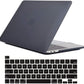 MacBook Pro 13 inch 2020 Release A2251 A2289 A2338 Matte Shell Case Keyboard Cover Touch Bar Black
