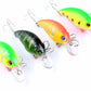 4x 7.5cm Popper Crank Bait Fishing Lure Lures Surface Tackle Saltwater