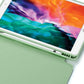 IPad 10.2 2019 7th Pencil Holder Slim Smart TPU Soft Case Green
