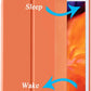 IPad 10.2 2019 7th Pencil Holder Slim Smart TPU Soft Case Orange