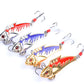 4X 8g Fishing Switchblade Blade VIBE VIB Metal Lures 50mm