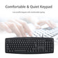 Classic Desktop PC Laptop Wired Combination Mouse Keyboard Interface Black Sets
