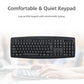 Mouse Keyboard Desktop Computer PC Laptop Wired Combination Interface Black