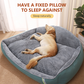Large Pet Dog Bed Soft Warm Removable Washable High Back Mattress Puppy Mat M