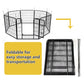 Heavy Duty Comfortable Pet Dog Game Fence Foldable 8 Panel Metal Dog Fence Black