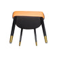 2X Dining Chairs Orange Colour Premium Leatherette Carbon Steel Frame Firm Support
