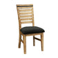 7 Pieces Dining Suite 180cm Medium Size Dining Table & 6X Chairs in Solid Acacia Wooden Frame in Silver Brush Colour