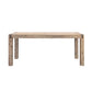 Dining Table with Solid and Veneered Acacia Large Size Wooden Base in Oak Colour