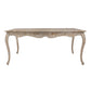 Dining Table Oak Wood Plywood Veneer White Washed Finish in large Size